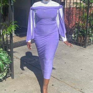 Come Here Often Midi Dress - Lavender
